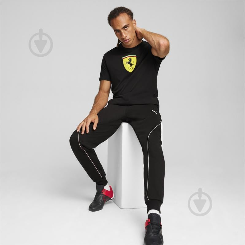 Футболка Puma FERRARI RACE BIG SHIELD T COLOURED 62380501 р.M черный - фото 5