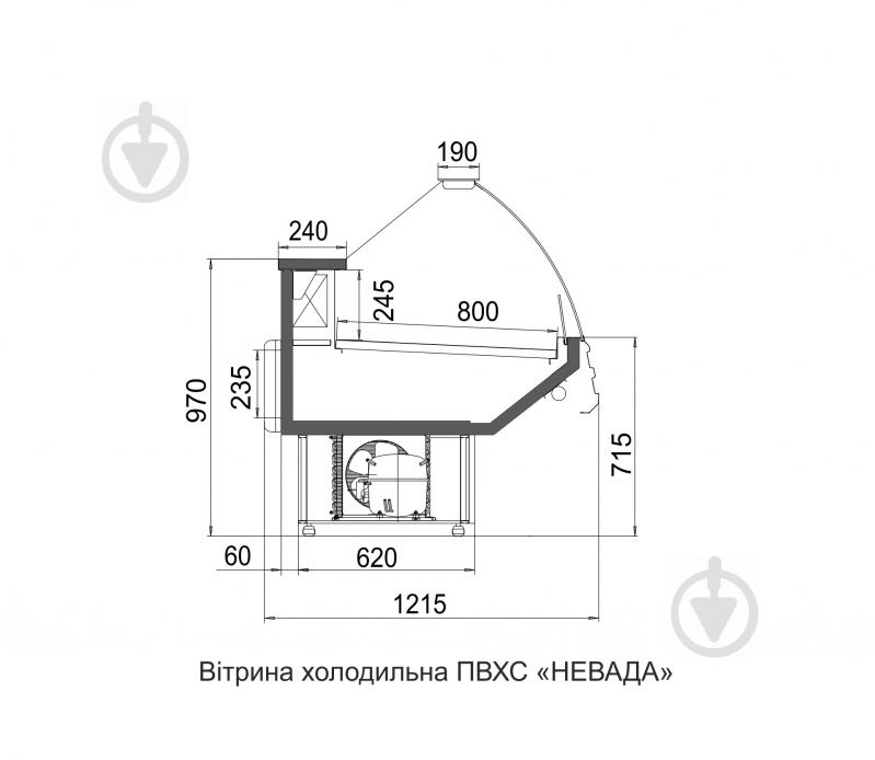 Холодильная витрина Технохолод Невада 380 Вт - фото 2