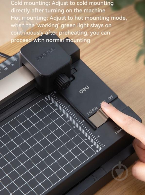 Ламинатор T110 А3 125 мкм (3 в 1) Deli - фото 3