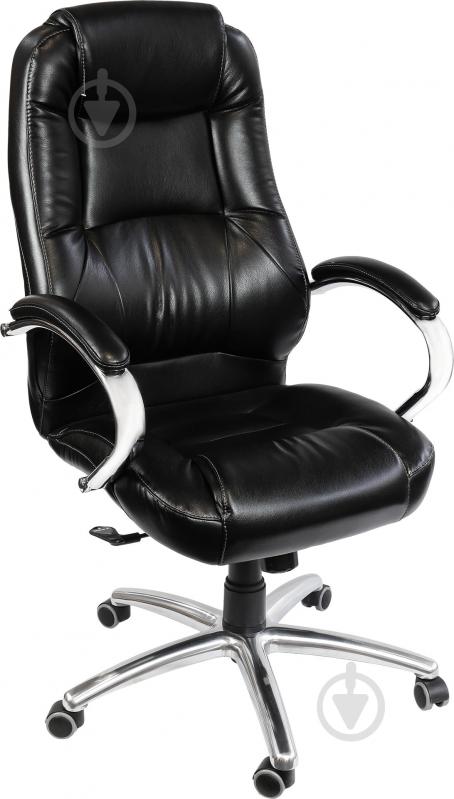 Крісло AMF Art Metal Furniture Мустанг AnyFix Хром Лаки чорний - фото 1