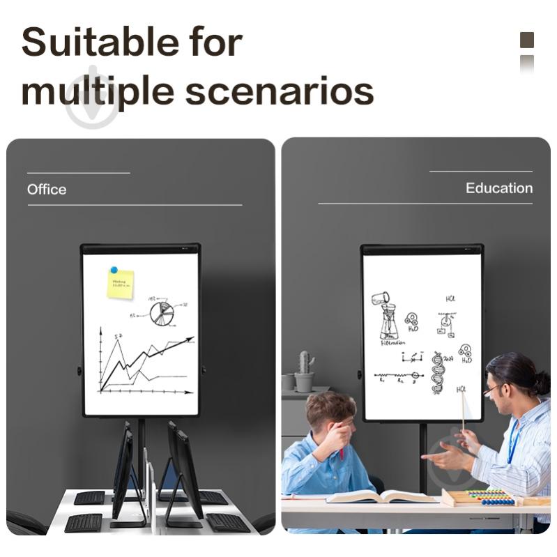 Магнитно-маркерный флипчарт Deli 107х75 см (V130) - фото 5