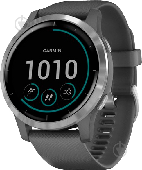 Смарт-часы Garmin Vivoactive 4 Shadow silver/grey (010-02174-03) - фото 1