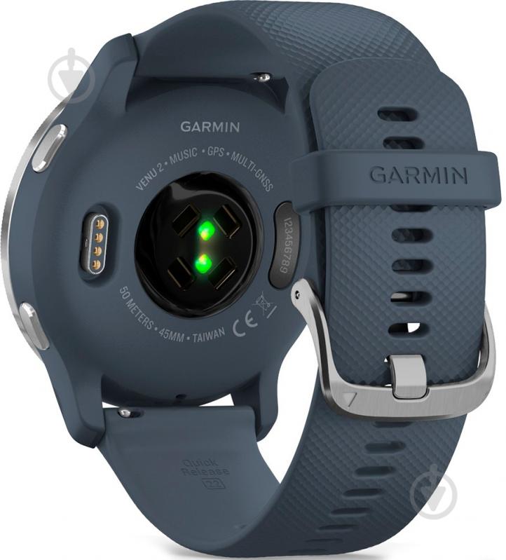 Смарт-часы Garmin Venu 2 Blue Granite/Passived (010-02430-10) - фото 8