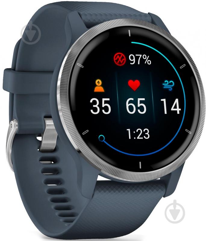 Смарт-часы Garmin Venu 2 Blue Granite/Passived (010-02430-10) - фото 2