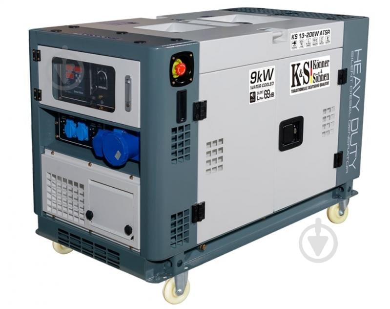 Генератор дизельний Konner&Sohnen 8,5 кВт / 9 кВт 220 В KS 13-2DEW ATSR - фото 1