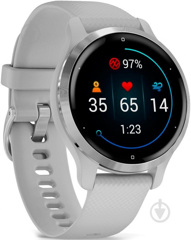 Смарт-часы Garmin Venu 2S Mist Grey/Passivated (010-02429-12) - фото 2 Смарт-часы Garmin Venu 2S Mist Grey/Passivated (010-02429-12) - фото 2