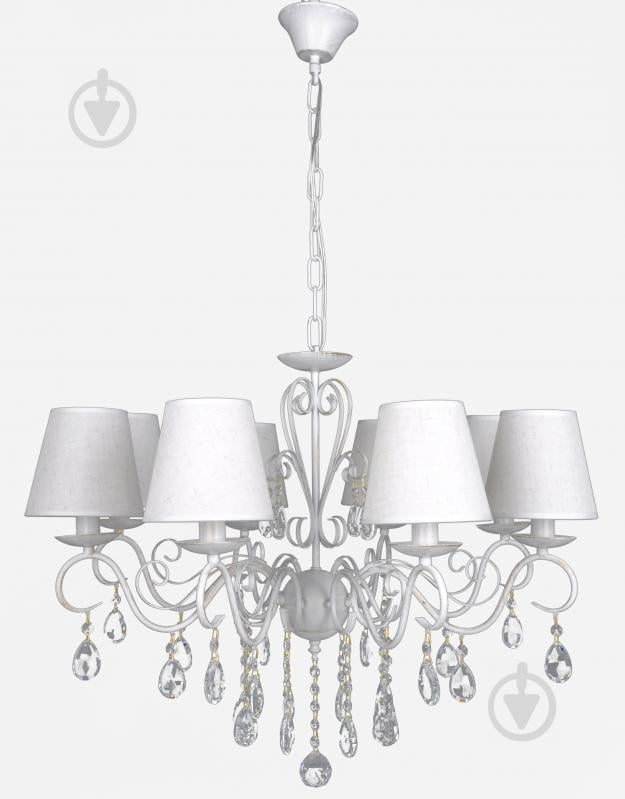 Люстра подвесная Victoria Lighting Dalila/SP8 8x40 Вт E14 белый - фото 1