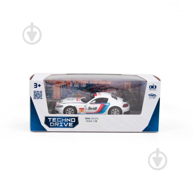 Машинка TechnoDrive 1:32 BMW Z4 GT3 (белый) 250255 - фото 11