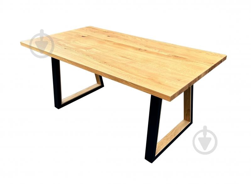 Стол обеденный Chikago массив дуба 1800x800x750мм дуб/дуб/черный - фото 1 Стол обеденный Chikago массив дуба 1800x800x750мм дуб/дуб/черный - фото 1