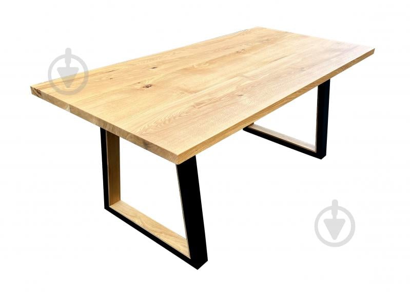 Стол обеденный Chikago массив дуба 1800x800x750мм дуб/дуб/черный - фото 2
