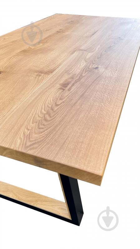 Стол обеденный Chikago массив дуба 1800x800x750мм дуб/дуб/черный - фото 6