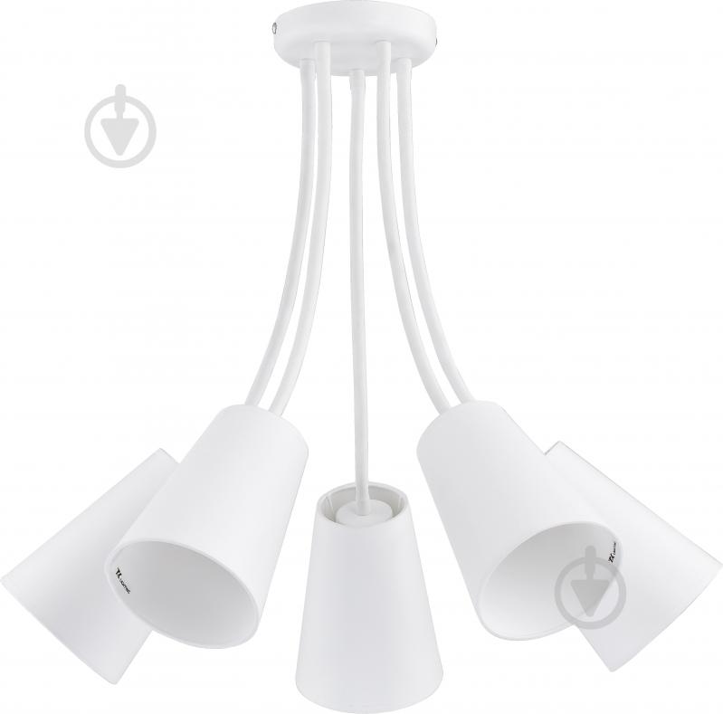 Люстра потолочная TK Lighting Wire 5x60 Вт E27 белый 2098 - фото 1