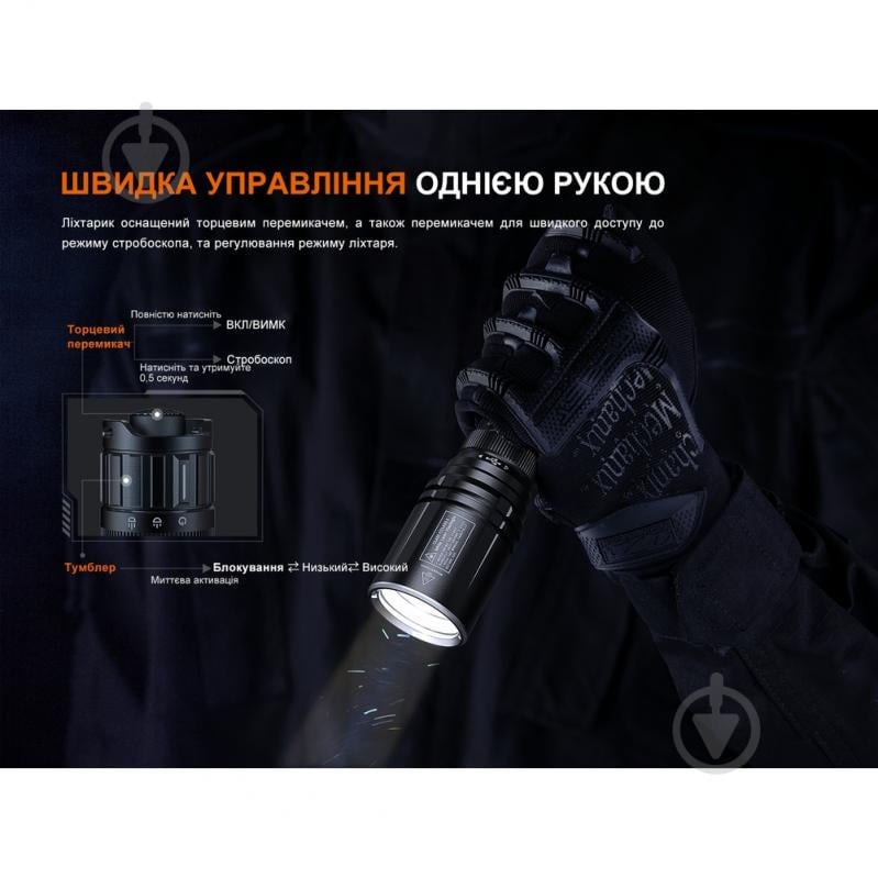 Фонарь тактический Fenix лазерный 500 Lm TK30R - фото 8