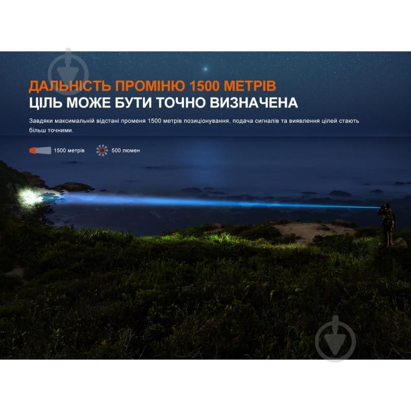 Фонарь тактический Fenix лазерный 500 Lm TK30R - фото 6