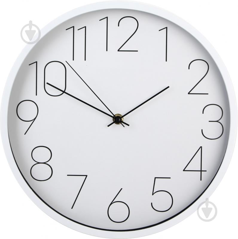 Годинник настінний Time 30,5x4 см білий - фото 1