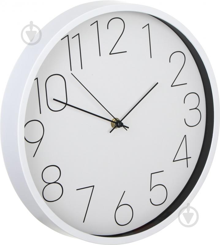 Годинник настінний Time 30,5x4 см білий - фото 2