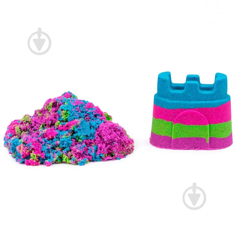 Кинетический песок KINETIC SAND МИНИ-КРЕПОСТЬ разноцветный 141 гр 71477 - фото 5