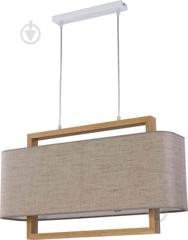 Люстра подвесная TK Lighting Artemida 2x60 Вт E27 дуб/лен 2561 - фото 1