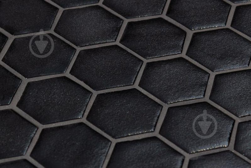 Мозаїка Onix Hex Stoneglass Black 2002901/371 (31,75 мм) 30,1x29 см - фото 2