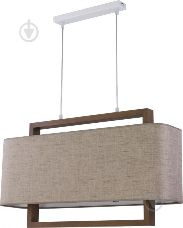 Люстра подвесная TK Lighting Artemida 2x60 Вт E27 орех/лен 2563 - фото 1