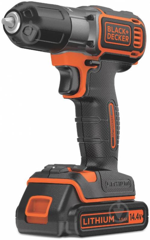 Шуруповерт аккумуляторный Black+Decker ASD14KB - фото 1