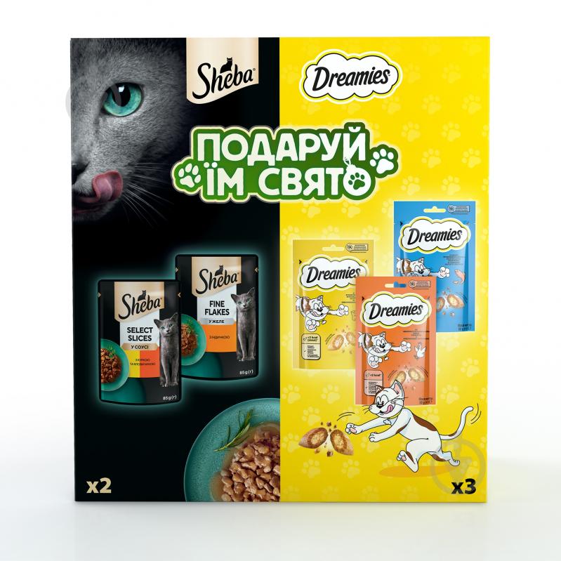 Лакомство котов Sheba набор Подари им праздник 350 г - фото 2 Лакомство котов Sheba набор Подари им праздник 350 г - фото 2