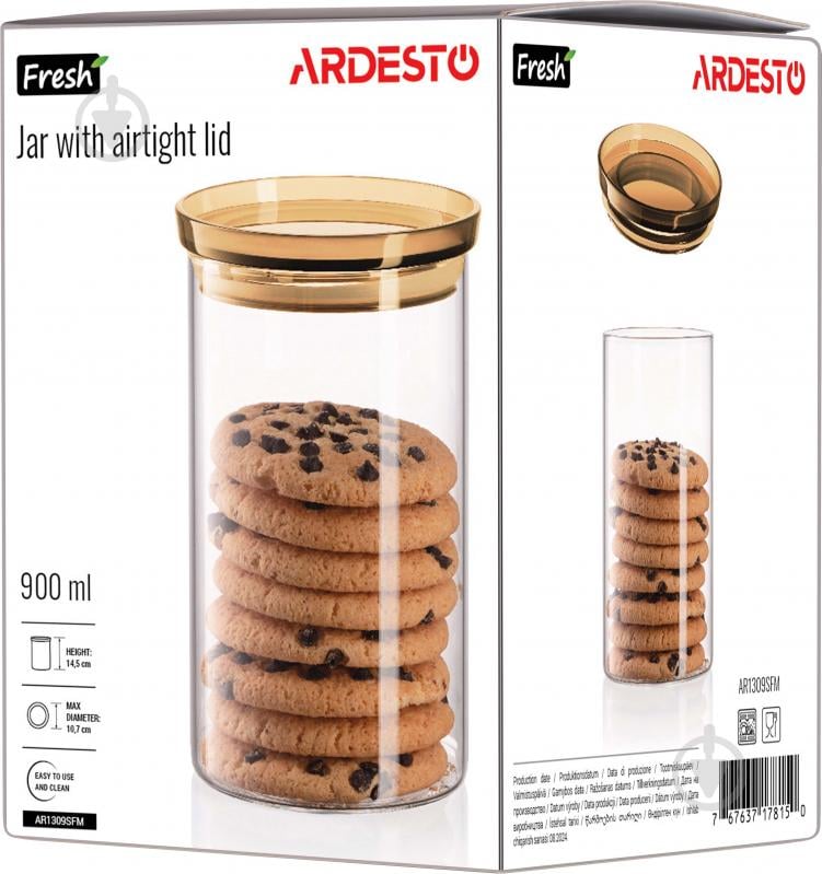 Банка Ardesto Fresh для зберігання 900 мл AR1309SFM - фото 7