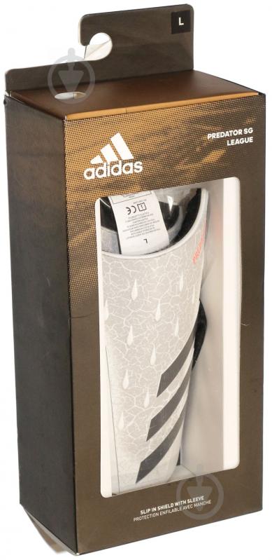 Щитки футбольные Adidas PRED SG LGE р. L красный GS4094 - фото 6