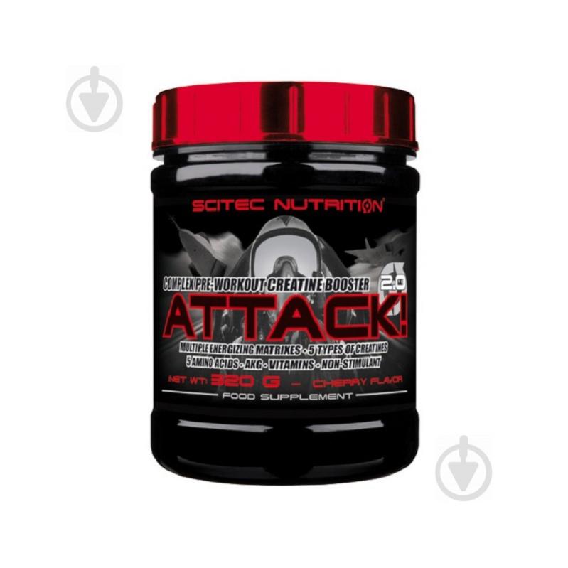 Комплекс передтренувальний Scitec Nutrition Attack 2.0 Персик 320 г - фото 1