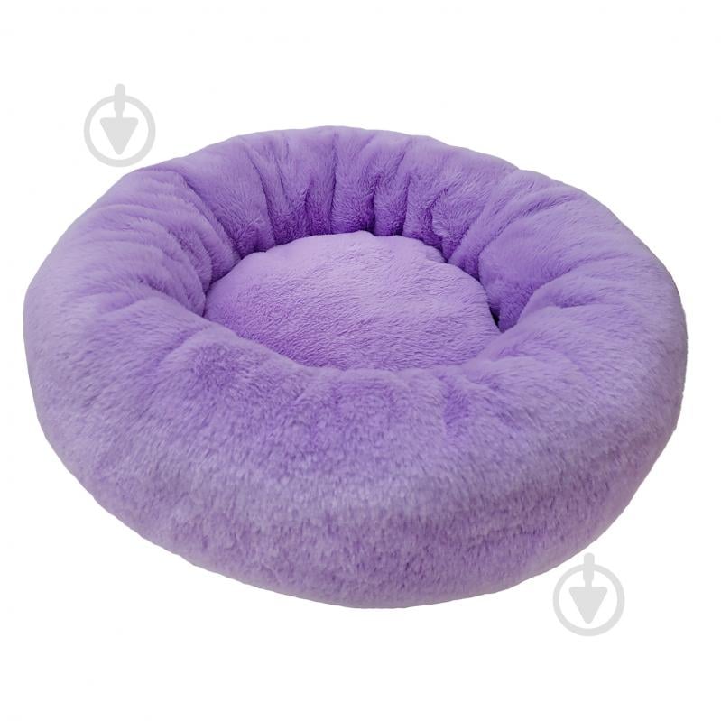 Лежак Fanny Animals кругла 45 см лавандова - фото 1