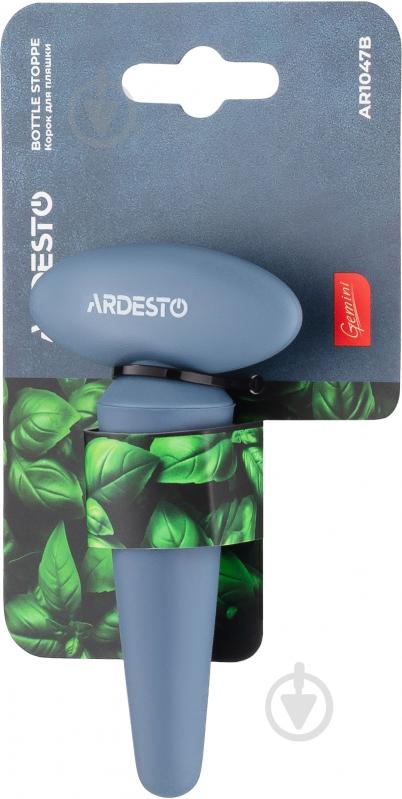 Пробка для бутылки Ardesto Gemini 9x5,5x2 см синий AR1047B - фото 3
