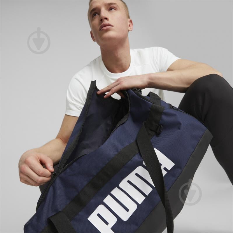 Сумка Puma CHALLENGER DUFFEL BAG M 07953102 58 л синий - фото 4