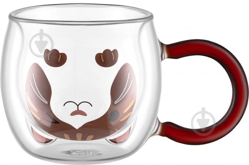 Набір чашок Ardesto Animals 280 мл 2 шт. прозорий AR2628BC - фото 2 Набір чашок Ardesto Animals 280 мл 2 шт. прозорий AR2628BC - фото 2