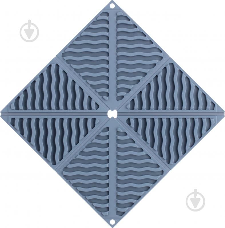 Підставка під гаряче Ardesto Gemini 16,5х16,5х1,7 см синя AR4012B - фото 2 Підставка під гаряче Ardesto Gemini 16,5х16,5х1,7 см синя AR4012B - фото 2