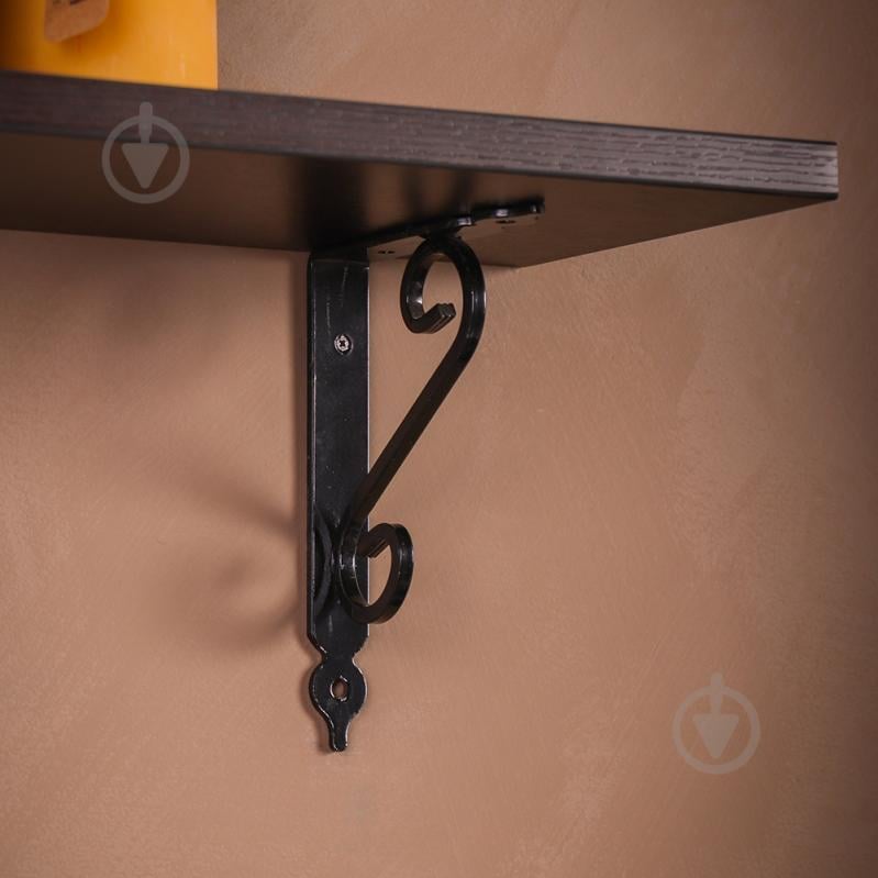 Кронштейн Мадрид 110х145 мм черный L7635BL - фото 5