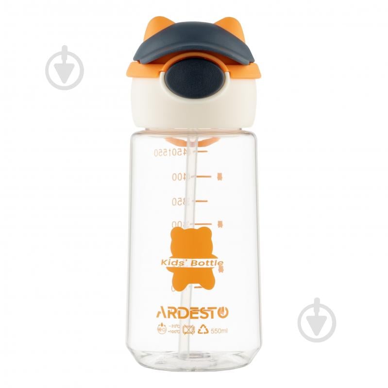 Бутылка для воды ARDESTO Bear 550 мл оранжевая AR2255BO - фото 1