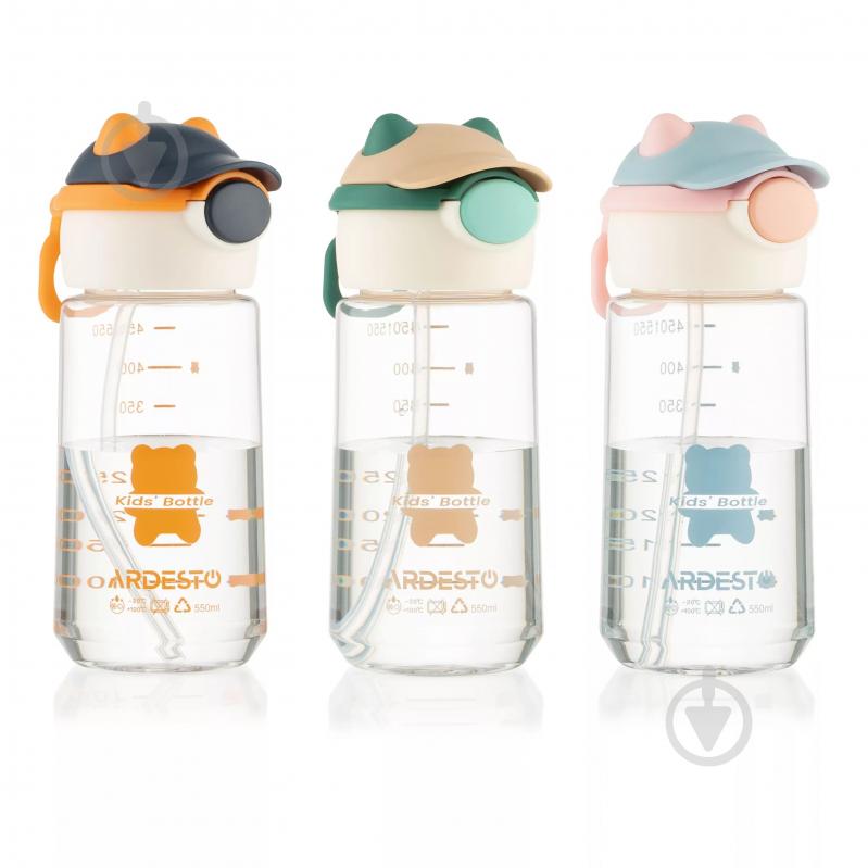 Бутылка для воды Ardesto Bear 550 мл AR2255BB - фото 9