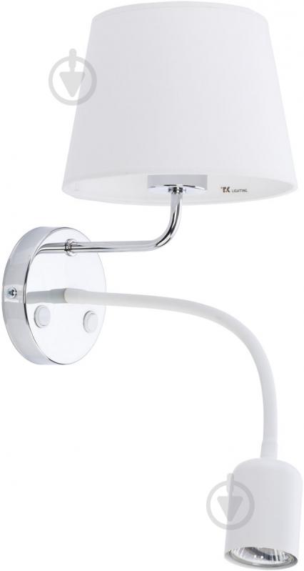 Бра TK Lighting Maja с LED-подсветкой 1x60 Вт E27 белый/хром 2426 - фото 1