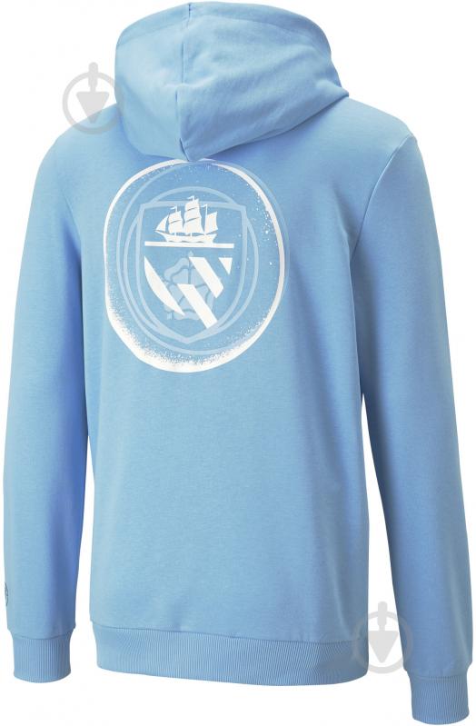 Джемпер Puma MCFC FTBLLEGACY HOODY 76947910 р. M голубой - фото 2