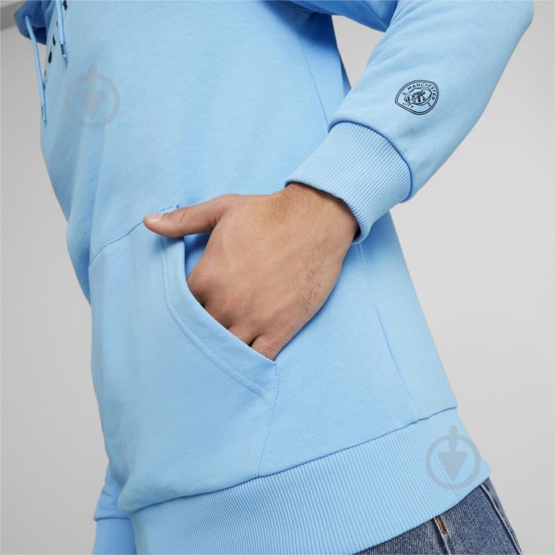 Джемпер Puma MCFC FTBLLEGACY HOODY 76947910 р. M голубой - фото 4