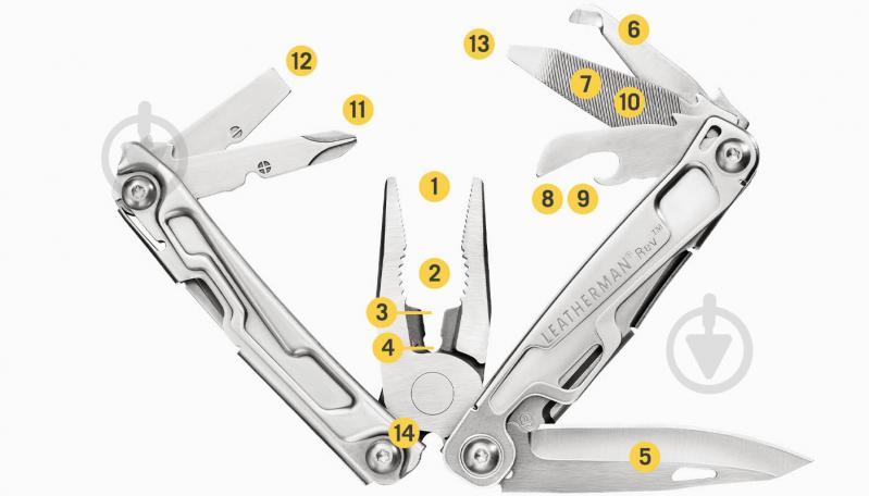 Мультитул Leatherman REV, 14 інструментів 832130 - фото 4