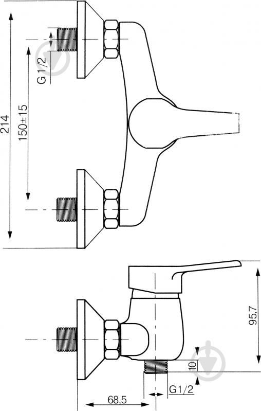 Смеситель для душа Koller Pool Round RN0400 - фото 4