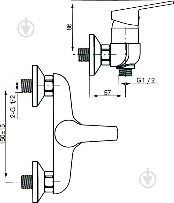Смеситель для душа Koller Pool Kvardo KR0400 - фото 3