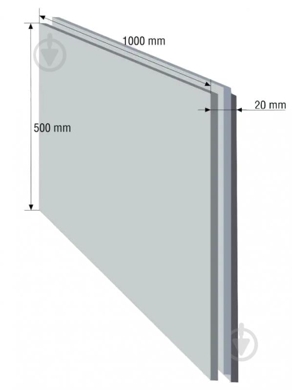 Плита будівельна штукатурка FASP 505x1005х40 мм 0,5 кв. м - фото 2