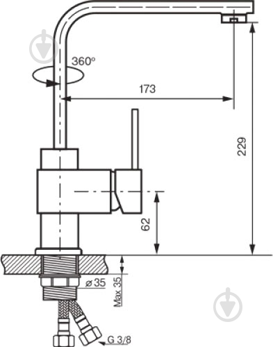 Смеситель для кухни Koller Pool Design Plus DS0400 - фото 2 Смеситель для кухни Koller Pool Design Plus DS0400 - фото 2