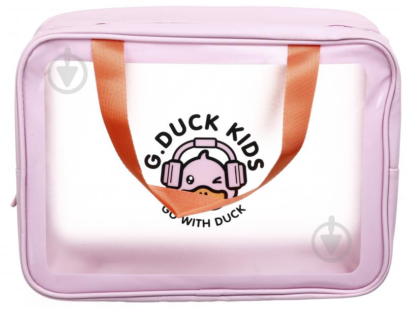 Косметичка Duck Pink 30х10х21 см рожевий RH2211p - фото 2