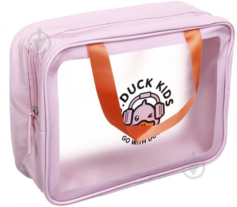 Косметичка Duck Pink 30х10х21 см рожевий RH2211p - фото 1