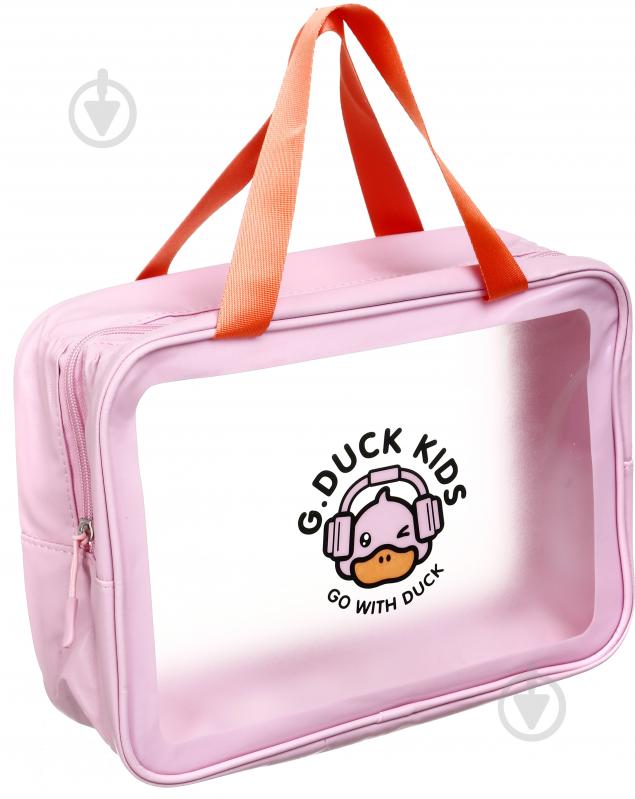 Косметичка Duck Pink 30х10х21 см рожевий RH2211p - фото 3