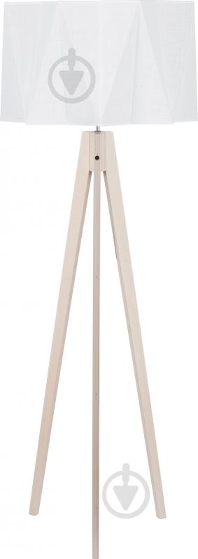 Торшер TK Lighting Piano 60 Вт E27 белый/дерево 688 - фото 1