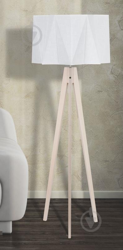 Торшер TK Lighting Piano 60 Вт E27 белый/дерево 688 - фото 2